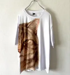Tシャツ キャットフェイス 猫 三毛猫 茶虎