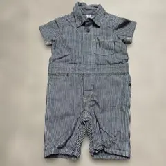 【美品】babyGAP ロンパース ストライプ 70 前開き