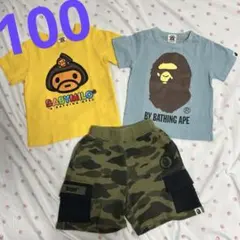 BAPE KIDS タンクトップ＆デニムショーツセット90cm正規品 - メルカリ