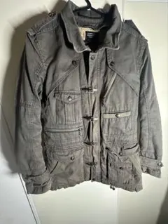 NICOLE CLUB FOR MEN ミリタリージャケット カーキ