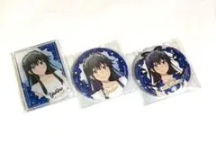 きゃらっとくじ 雪ノ下雪乃バースデー カード型アクリルスタンド ホロ缶バッジ