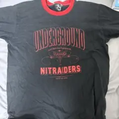 古着 nitraid Tシャツ ブラック レッド Mサイズ