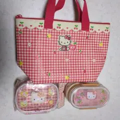 サンリオ激レア❤️野いちごキティ❤️おっきめピンクのかわいいお弁当