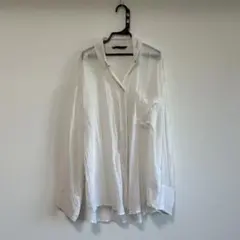 【着用2回】オーバーサイズ ホワイトシャツ　ZARA