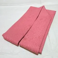 重ね襟　桃色系　バチ衿タイプ　紗綾型　花柄　ピン３本付き