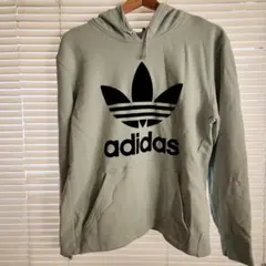 adidas オリジナルスフード付きパーカー ライトグリーン 新品タグ付き