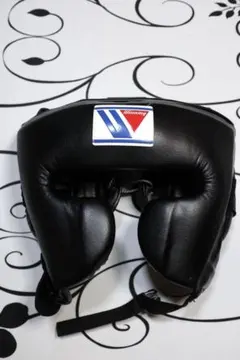 Winning ヘッドギア Mサイズ ブラック/シルバー Winning/ウイニング ヘッドギア フェイスガードタイプ Mサイズ