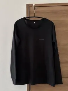 モンベル レディースM　ウイックロン ブラック 長袖 Tシャツ ロングスリーブ