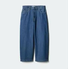 UNIQLO ワイドフィットジーンズ 66 BLUE ウエスト30(76cm)