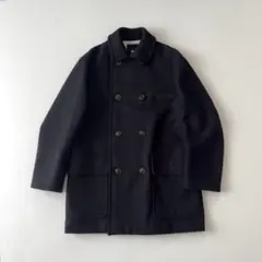 クリ済 23AW 美品 BLAMINK ウール FALL 8ボタンコート 黒 2