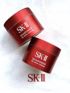 SK-IIスキンパワーリニュークリーム15g ×2個＊巾着袋・ミニショッパーつき