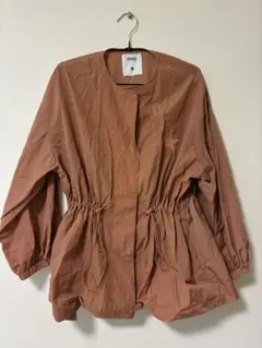 CONVERSE TOKYO ノーカラージャケット ブラウン 星刺繍