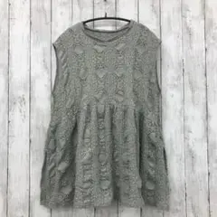 【classicalelf】 総レースで女性らしさ抜群。立体ティアードブラウス