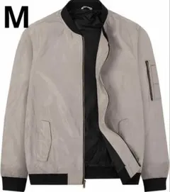 美品✨ MA-1 フライトジャケット Mサイズ 薄手 羽織り グレー 軽量