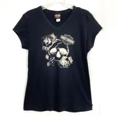 蓮様USA製 00s ハーレーダビッドソン黒Tシャツ