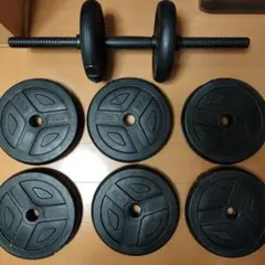 ダンベルプレート 1.25kg×2 2.5kg×2 3kg×4 シャフト