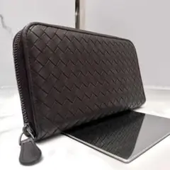 2025年最新】ボッテガヴェネタ 長財布 イントレチャート レザー ダーク