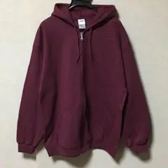新品 GILDAN ギルダン ジップアップパーカー マルーン XL