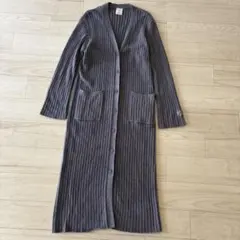 Gelato pique ジェラートピケ ロングカーディガン ガウン グレー