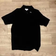 ク*イ様 LACOSTE ブラック ポロシャツ M