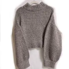 GRL ショート丈 ニットトップス