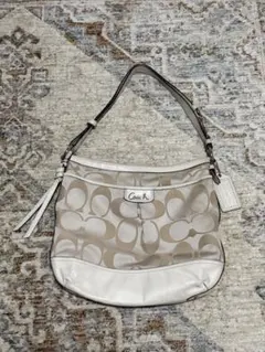 Coach ショルダーバッグ ベージュ/ホワイト 2way
