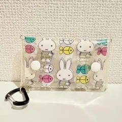 ミッフィー クリアケース ポーチ カラビナ miffy ブルーナ マルチケース