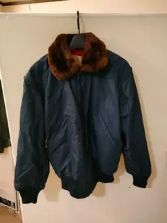 あ*様 ネイビー MA-1 フライトジャケット ファー付き