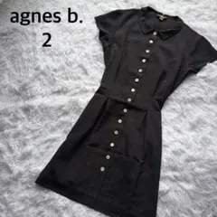 agnes b. PARISアニエスベードットシャツワンピースひざ丈Aライン夏秋のサムネイル