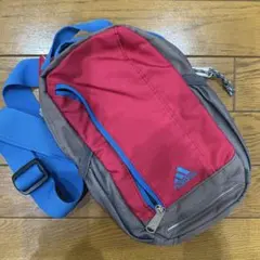 adidas ボディバッグ レッド/グレー/ブルー