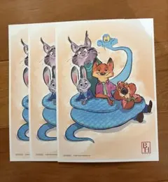 ズートピア2 来場者特典　3枚セット