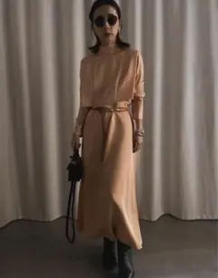 Ameri VINTAGE / UND CLIONE BELTED DRESS