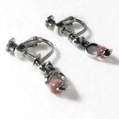 【送料無料】クレージュ （courreges）ピンクストーン イヤリング