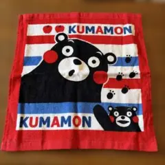 最終値下げ★くまモン ハンドタオル 赤白ボーダー