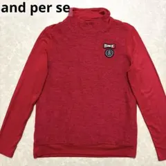 アンパスィ★レーヨン、毛混★ストレッチ★ハイネックシャツ【レディース サイズM】