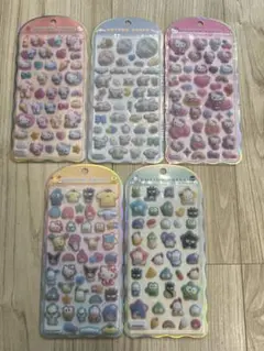 春*瞳様 【正規品】コットンパフィーシール♡サンリオ5種セット