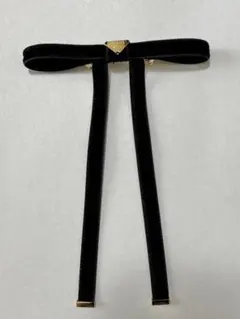 PRADA プラダ ベルベットヘアクリップのサムネイル