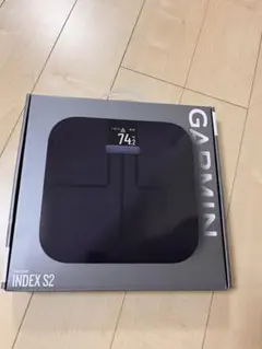 【中古】GARMIN Index S2 体重計 ブラック Garmin Index S2 Smart Scale, Black (Garmin Certified