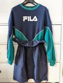☆週末セール☆SNIDEL×FILA コラボ　スウェットドッキングワンピース