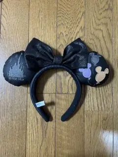 Disney ディズニー ミニーマウス耳カチューシャ 黒色 2022年ハロウィン