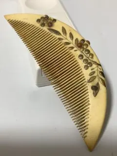 希少品）アンティーク 櫛 漆 金蒔絵 櫛 珊瑚 BL4-1-3 - メルカリ