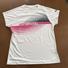 ミズノ　テニス　Tシャツ　レディース　 L サイズ　ホワイト
