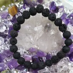 ラバーストーン(溶岩石) ブレスレット パワーストーン