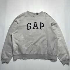 90s オールドギャップ スウェット XL グレー トレーナービッグロゴ7267