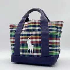 POLO RALPH LAUREN トートバッグ ビッグポニー チェックf769