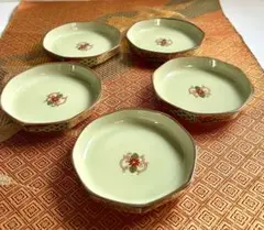 有田焼 古伊万里 仁祥窯 色絵 小皿 5客セット 和食器 豆皿 菓子皿 懐石料理