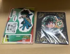 僕のヒーローアカデミア デク　緑谷出久　バースデー　アクリルスタンド　缶バッジ