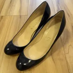 美品 LANVIN en Bleu ハイヒール 黒 34サイズ ヒール高さ約8㎝のサムネイル