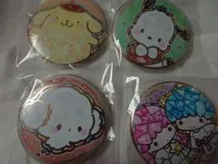 新品未開封 サンリオ 金バッチ 4種セット