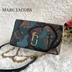 MARC JACOBS チェーンウォレット　パッチワーク　チェーン　長財布